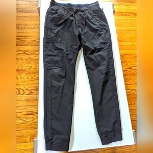 Cherokee Infinity Men's Drawstring Cargo Jogger Pants BLACK scrubs